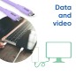Club 3D USB Type-C kabel 2m Lilla